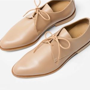 Everlane blush leather modern oxford size 8